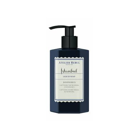 Рідке мило для рук Atelier Rebul Istanbul Bosphorus Liquid Soap 250ml — екстракт алое вера, гліцерин, пантенол, для всіх типів