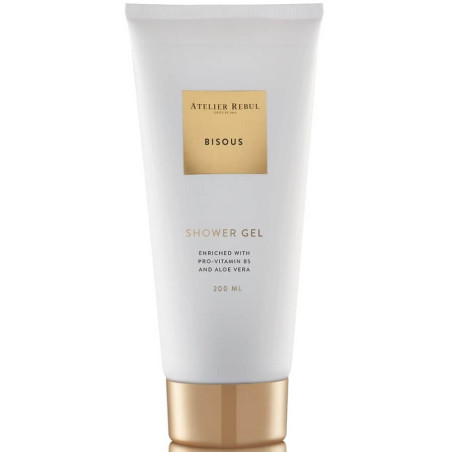 Гель для душу Atelier Rebul Bisous Shower Gel 200ml — ніжне очищення та зволоження, екстракт алое вера та гліцерин, чуттєвий