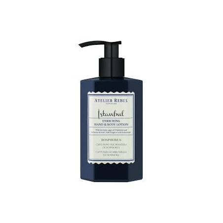 Лосьйон для тіла та рук Atelier Rebul Istanbul Bosphorus Enriching Hand Body Lotion 250ml — з маслами ши, солодкого мигдалю,