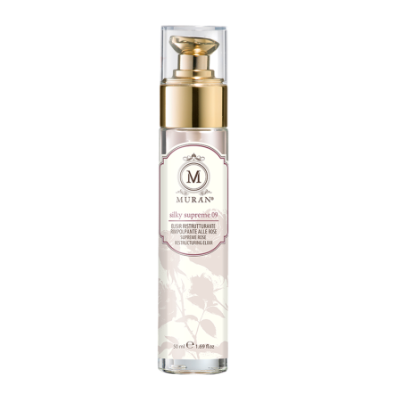 MURAN Silky Supreme 09 Elisir 50 мл — лляна олія, мигдаль, троянда та шипшина, глибоке зволоження, розгладження пухнастості —
