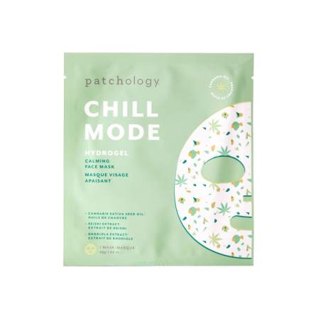 Маска Patchology Chill Mode Hydrogel Mask 29 г — заспокійлива, родіола, Рейші, конопляне масло, для всіх типів шкіри — вигляд