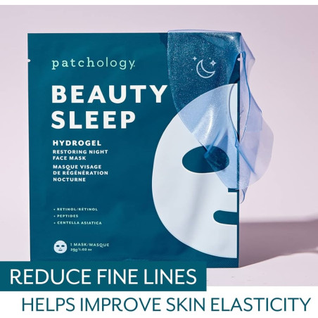 Маска Patchology Beauty Sleep Hydrogel Mask 29 г — розгладжування зморшок, омолоджуючий ефект, гідрогелева технологія — текстура