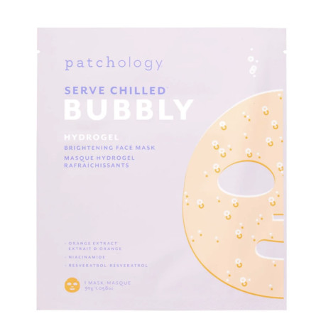 Маска Patchology Bubbly Hydrogel Face Mask 30 г — освітлювальна, ресвератрол, екстракт апельсина, ніацинамід — вигляд товару