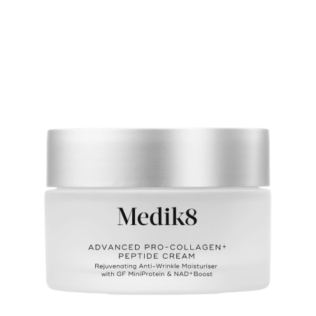 Medik8 Advanced Pro-Collagen+ Peptide Cream 50 мл — омолоджувальний крем з MiniProtein, NAD+, зменшує глибокі зморшки — вигляд