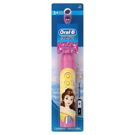 Електрична зубна щітка Oral-B Kids Disney Princess — для дітей від 3 років, всебічна чистка, 9600 об/хв, ергономічна ручка —