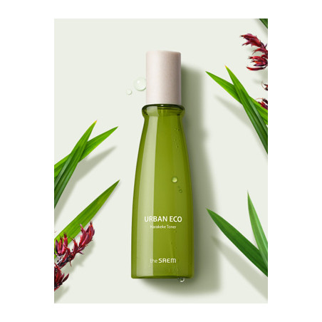 Тонер на основі екстракту новозеландського льону The Saem Urban Eco Harakeke 180ml — зволоження, тонізування, заспокійлива дія,