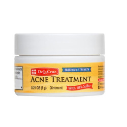 Маска з сіркою De La Cruz Sulfur Ointment Acne Treatment Maximum Strength 6 г — для лікування акне та чорних цяток, з 10% сірки