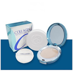 Зволожувальна пудра Enough Collagen Hydro Moisture Two Way Cake SPF25 №13 — вирівнює тон обличчя, зволожує та матує, приховує