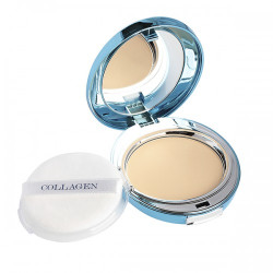 Зволожувальна пудра Enough Collagen Hydro Moisture Two Way Cake SPF25 №21 — з морським колагеном, вирівнює тон шкіри, зберігає