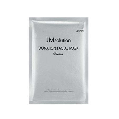 Тканинна маска для обличчя JM Solution Donation Facial Mask Dream з гіалуроновою кислотою і пептидами — інтенсивне зволоження,