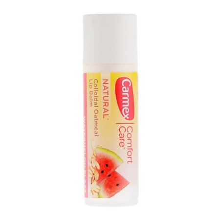 Бальзам-помада Carmex Comfort Care Colloidal Oatmeal 4,25g — з кавуном та вівсянкою, живить і зволожує, захищає губи — упаковка