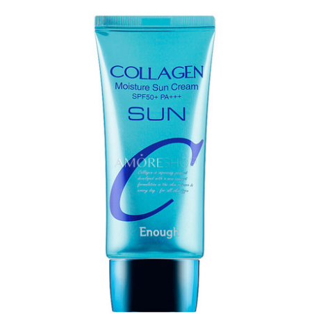 Зволожувальний сонцезахисний крем Enough Collagen Moisture Sun Cream SPF50+ PA+++ 50ml — захист від UV-променів, зволоження,