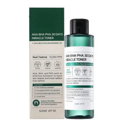 Some By Mi AHA.BHA.PHA 30 Days Miracle Toner 150ml — відновлюючий тонер для проблемної шкіри, з кислотами, нейтральний