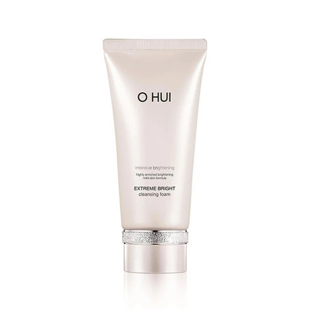 O HUI Extreme Bright cleansing foam 160ml — інноваційна освітлююча пінка преміум класу, екстракт снігового лотоса, глибоке