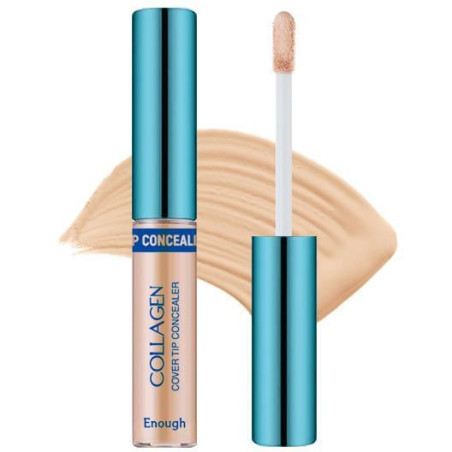 Enough Collagen Cover Tip Concealer 01 5g — колагеновий консилер, маскування недосконалостей, гіалуронова кислота, підвищення