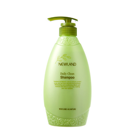 Шампунь Newland All Nature Daily Clean Shampoo 500ml — щоденне миття, рослинні ПАР, алое вера — вигляд товару