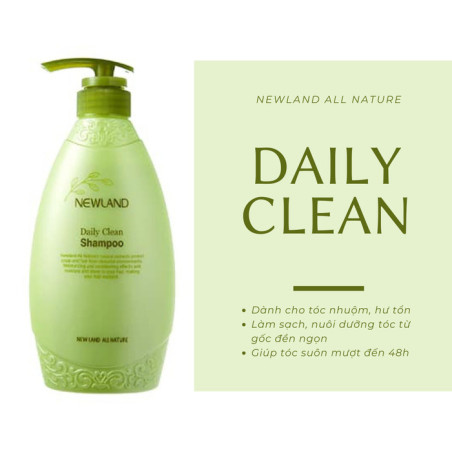 Шампунь Newland All Nature Daily Clean Shampoo 500ml — глибоке очищення, зміцнення волосся, гладкість до 48 годин — текстура