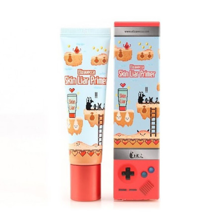 Праймер Elizavecca Skin Liar Primer 30ml — створює ідеальну основу для макіяжу, для жирної та проблемної шкіри, з екстрактом
