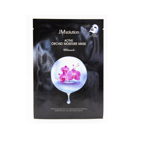 Маска тканинна JMsolution Active Orchid Moisture Mask Ultimate 30 мл — інтенсивне зволоження з орхідеєю та комплексом