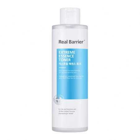 Real Barrier Extreme Essence Toner глибокозволожувальний тонер для чутливої та сухої шкіри з пантенолом, 5ма видами ГК, 80ml —