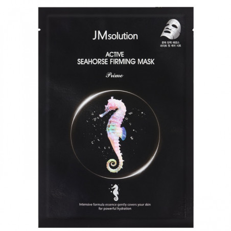 Тканинна маска JMsolution Active Seahorse Firming Mask Prime 30 мл — відновлення, підтягування, морський коник, рослинні