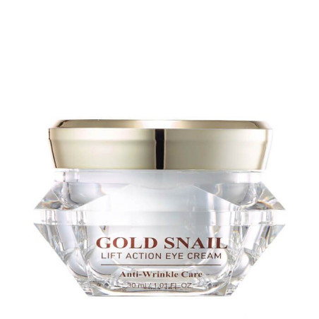 Крем для очей JG Cosmetics Gold Snail Lift Action Eye Cream 30 мл — омолоджуючий, підтягування, муцин равлика, 24К золото,