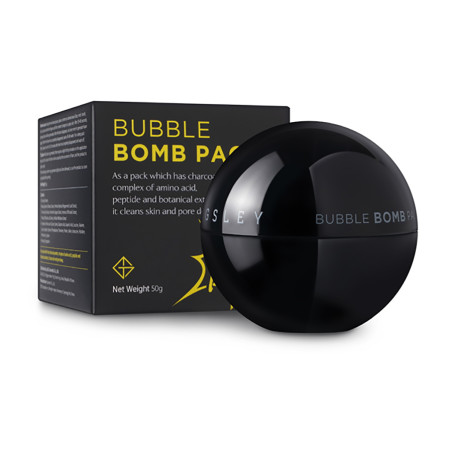 Маска бульбашкова GSLEY Bubble Bomb Pack 50 г — глибоке очищення пор, видалення чорних цяток, зволоження шкіри, освітлюючий