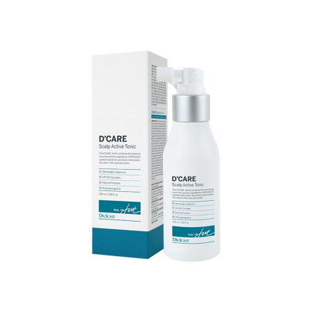 Тонер DCARE Scalp Active Tonic 100ml — професійний засіб проти випадіння, лупи, стимуляція росту волосся — вигляд товару