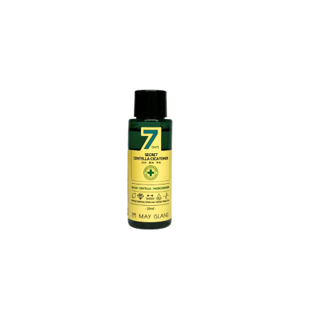 МІНІФОРМАТ Кислотний тонер May Island 7 Days Secret Centella Cica Toner 30ml — боротьба з віковими змінами, підвищення