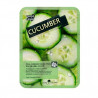 Тканинна маска May Island Real Essence Cucumber Mask Pack 25ml — з екстрактом огірка, зволоження, заспокоєння, звуження пор —