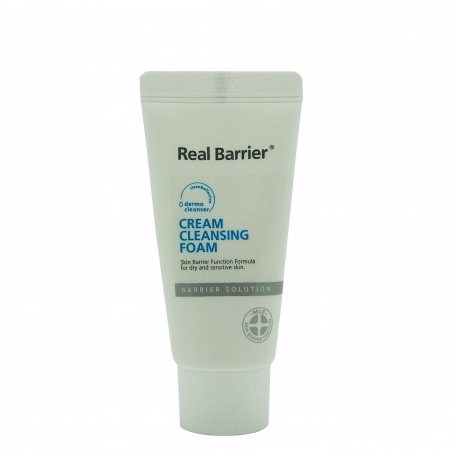 Пінка очищувальна кремова Real Barrier Cream Cleansing Foam 30 мл — делікатне очищення чутливої шкіри, з медекасосідом та