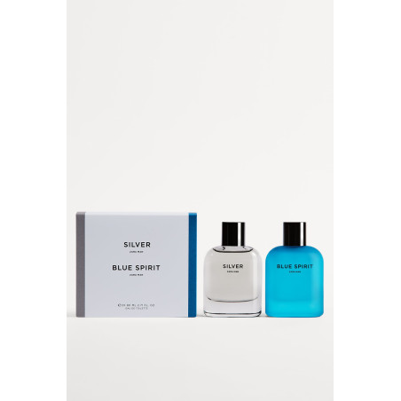 ZARA Silver 80ml + Blue Spirit 80ml — чоловічі парфуми з фруктово-деревними нотами, свіжий та енергійний аромат, для щоденного