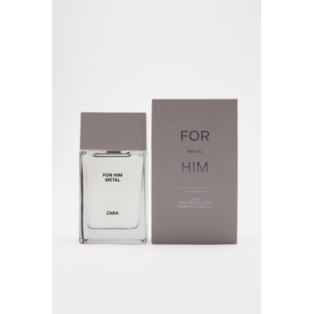 ZARA For Metal HIM 100 ml — чоловічий парфум з металевими та деревними нотами, інтенсивний та довготривалий аромат, для