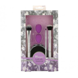 Набір для макіяжу Real Techniques Poppin Perfection Makeup Brush Set з щітками, спонжами та дзеркалом 6 шт — професійні