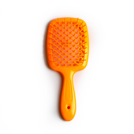 Щітка для волосся JANEKE SUPERBRUSH помаранчева — легке розплутування, рівномірне розподілення повітря фена, підходить для