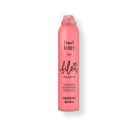 Сухий шампунь Полуниця з кокосовими вершками Bilou Fancy Berry 200ml — для всіх типів волосся, усуває жирність, надає об'єму,
