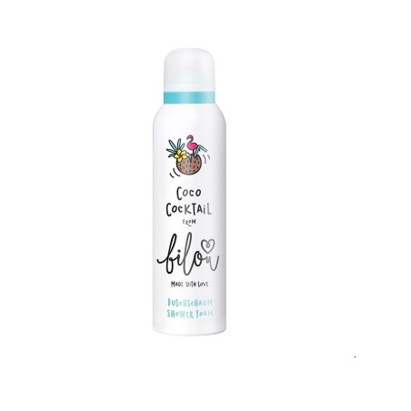 Bilou Coco Cocktail Shower Foam 200ml — пінка для душу з ароматом коктейлю, інтенсивне зволоження та делікатне очищення —