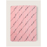 VICTORIAS SECRET Cozy-Plush Blanket Silver Pink Linear Script 127*152 см — м'який рожевий плед з принтом PINK, з поліестру та