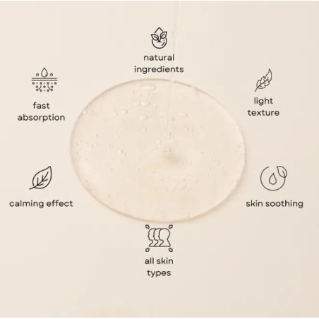 Round Lab Mugwort Calming Serum 2 мл — має легку гелеву текстуру, зменшує мікрозапалення, стимулює синтез колагену — текстура