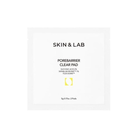 Диски Skin and Lab Porebarrier Clear Pad 1 шт — пілінг-пед для очищення пор з кофеїном та бурштиновою кислотою — вигляд товару
