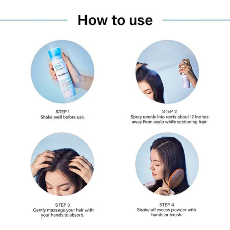 Сухий шампунь Dr FORHAIR Sebum Dry Shampoo 150ml — міцелярне очищення, не порушує гідроліпідну плівку, нейтралізує запах,