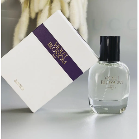 ZARA Violet Blossom 30ml — базова нота ваніль та мигдаль, стійка формула, Іспанія — вигляд товару