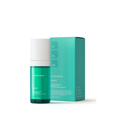Theramid Even-In сироватка для ідеального тону 30ml — транексамова кислота 5%, койєва кислота, альфа-арбутин, зменшує темні