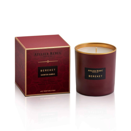 Atelier Rebul Bereket Scented Candle 210g — яскраві ноти граната і лимона, теплі акорди кориці, квіткова серцевина — вигляд