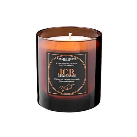 Аромасвічка Atelier Rebul J.C.R. Scented Candle 210g — цитрусові світла, теплі прянощі, глибокий деревно-амбровий шлейф —