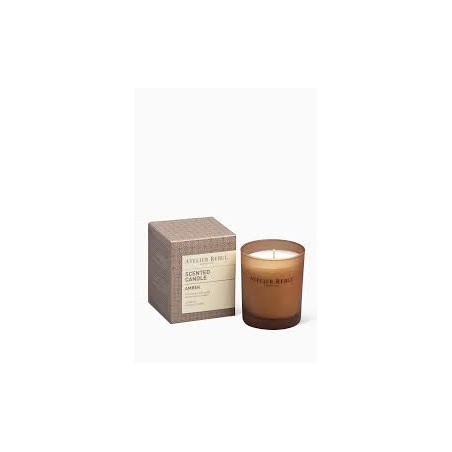 Аромасвічка Atelier Rebul Amber Scented Candle 140g — багатий амбровий шлейф, м'яка оксамитова обійма, затишний простір —