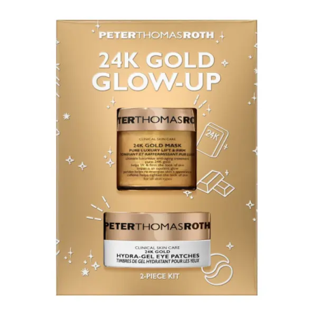 Подарунковий набір Peter Thomas Roth 24K Gold 2 Piece Kit з 24К золотом: маска 50 мл та антивікові патчі 30 шт — маска з 24K