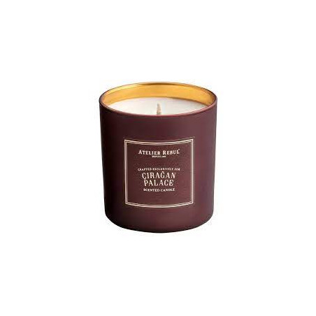 Аромасвічка Atelier Rebul Ciragan Palace Scented Candle 210g — до 45 годин горіння, рослинний віск, бавовняний ґніт, елегантна