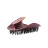 Щітка для волосся зелена бургунді MANTA Brush Burgundy/Rose Gold — запатентована технологія FLEXGUARD™, силіконова основа —