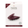 Щітка для волосся зелена бургунді MANTA Brush Burgundy/Rose Gold — м'яко розплутує вузлики, зменшує ламкість, масажує шкіру
